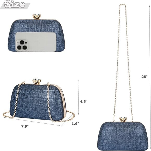 Compact Evening Clutch for Women - Perfect for Parties and Weddings - Picture 6 of 6